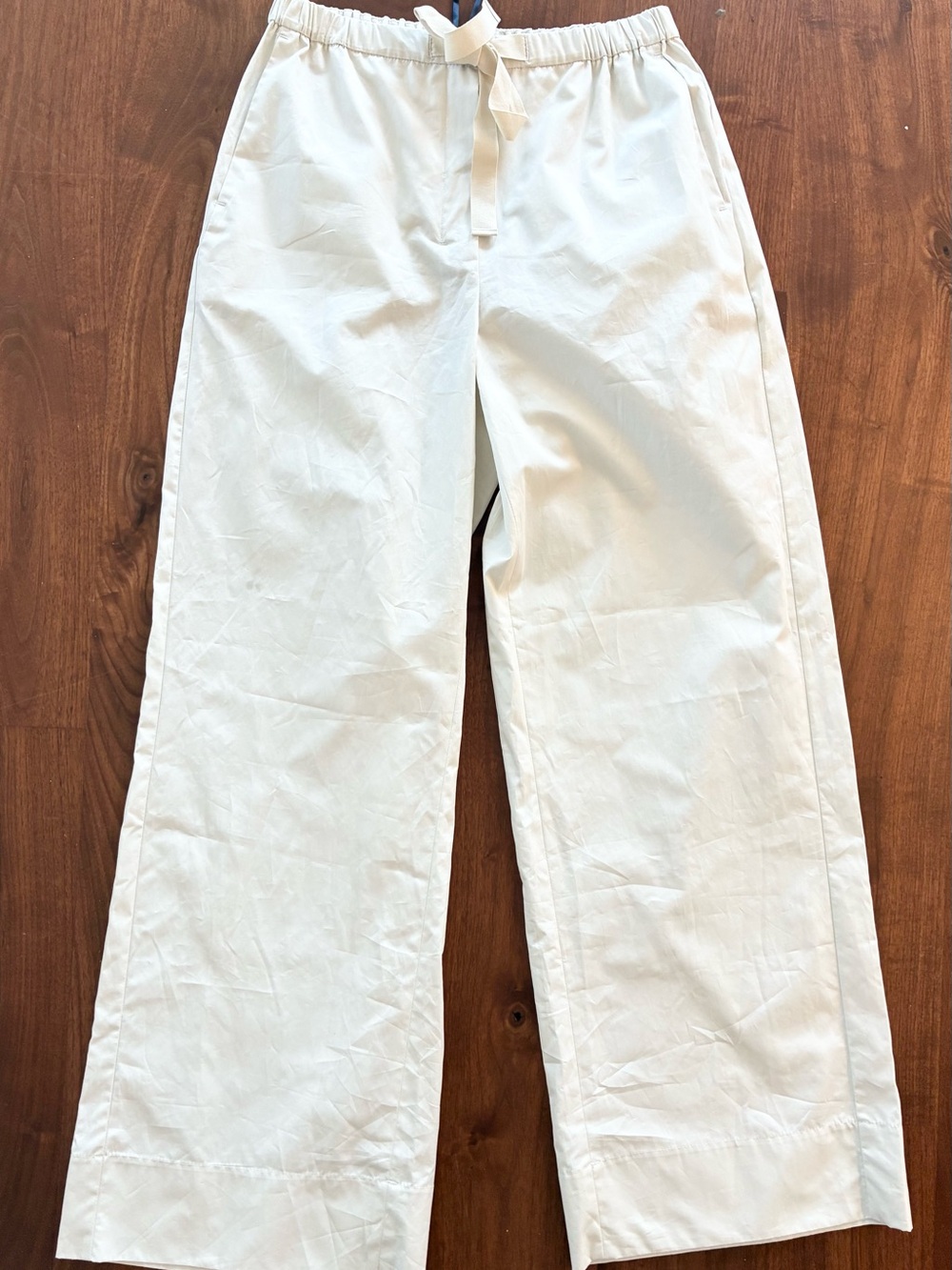 MaxMara Women’s White Drawstring Casual Pants